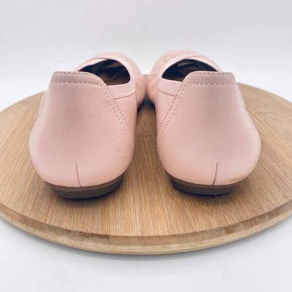Vionic Shoes Womens 10 Pink Leather Orthotic Ballet Flats Caroll - Picture 8 of 12